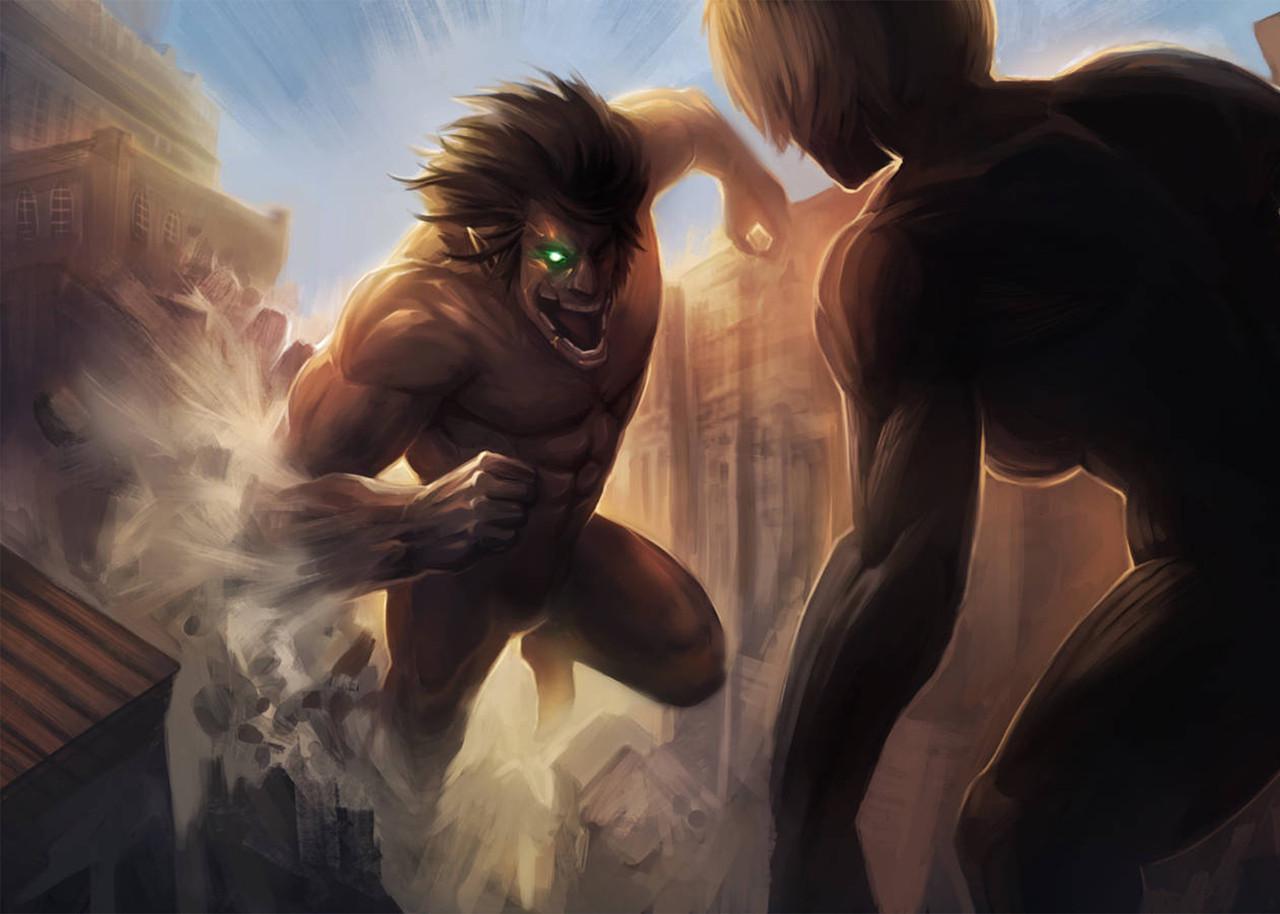 Картина GeekLand Attack on Titan битва гигантов (AT 09.104) - фото 1