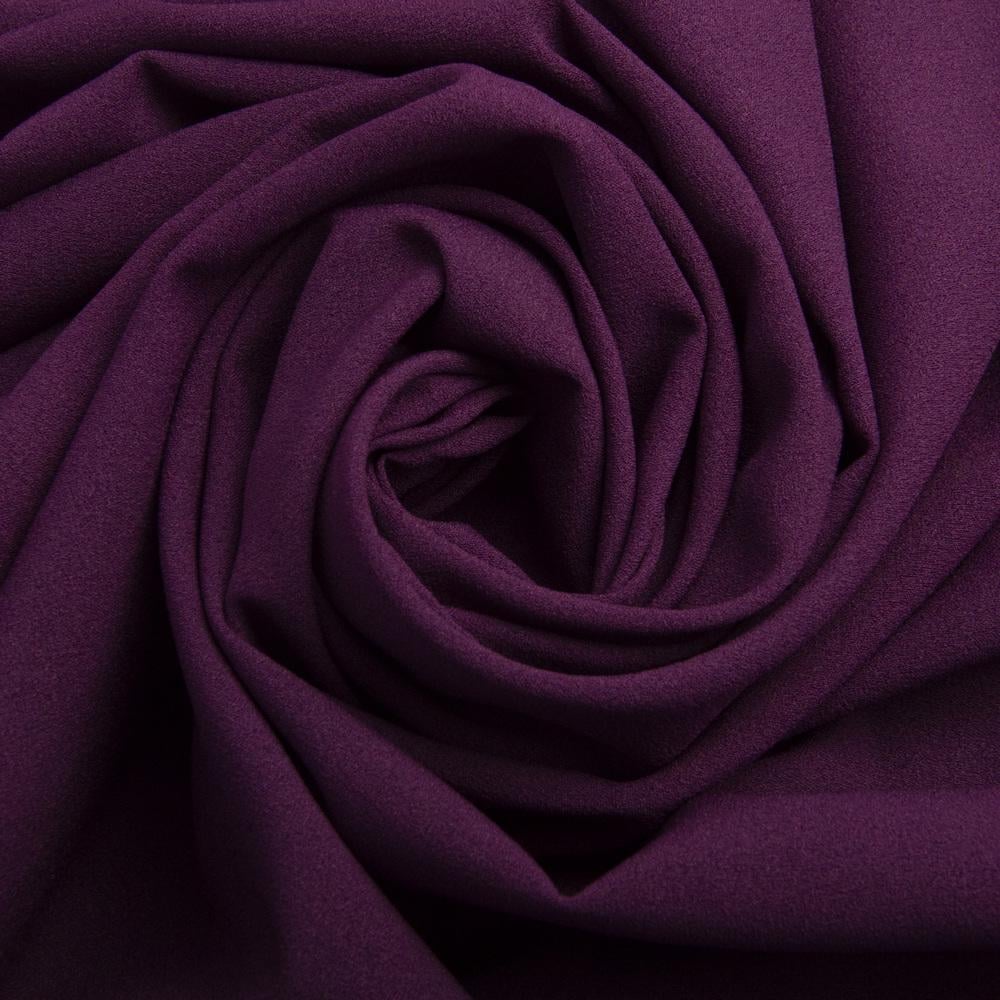 Тканина шифон Мосс креп Темна слива (24696)