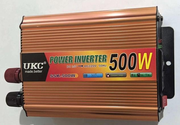 Перетворювач напруги Ukc 24 V 220 V 500 W (000022192)