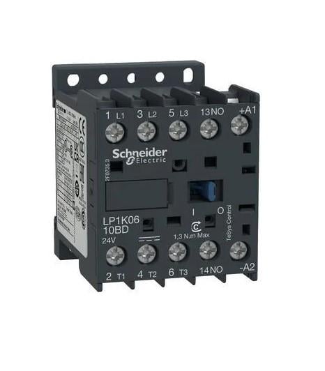 Контактор Schneider Electric 3P 6А НО 24 В (LP1K0610BD) Контактор Schneider Electric 3P 6А НО 24 В (LP1K0610BD)