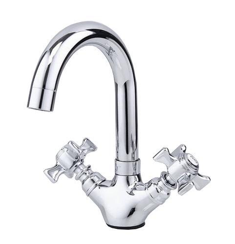 Змішувач для кухні Frap H24 F1324 1033911 двовентильний Хром (102429) Змішувач для кухні Frap H24 F1324 1033911 двовентильний Хром (102429)