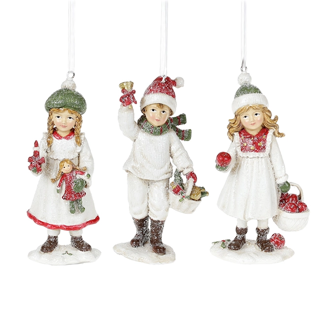 Подвеска новогодняя Детки микс 1 шт. 13 см (12111)