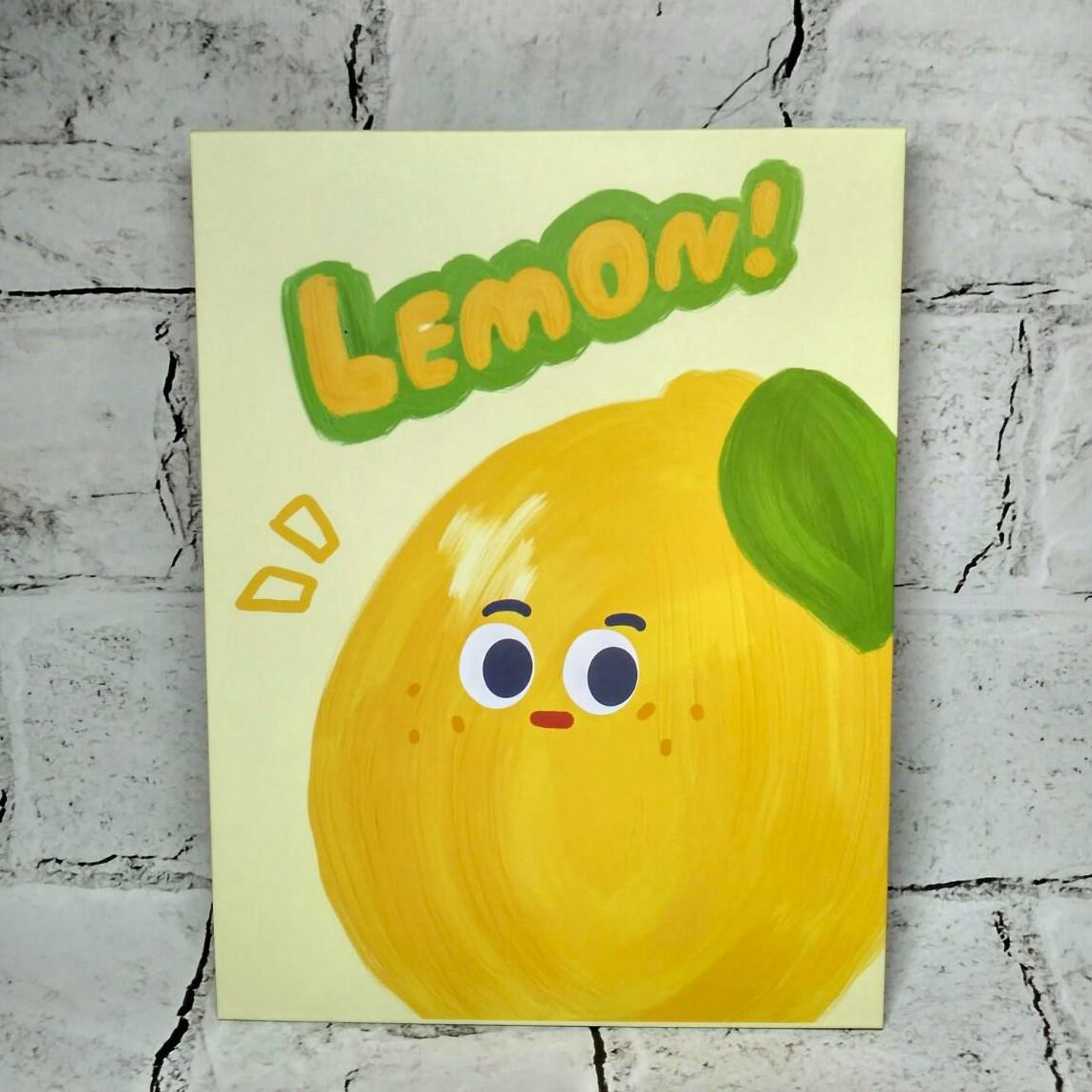 Зеркало косметическое настольное/дорожное Лимон 26х19,6 см Желтый (507-4)