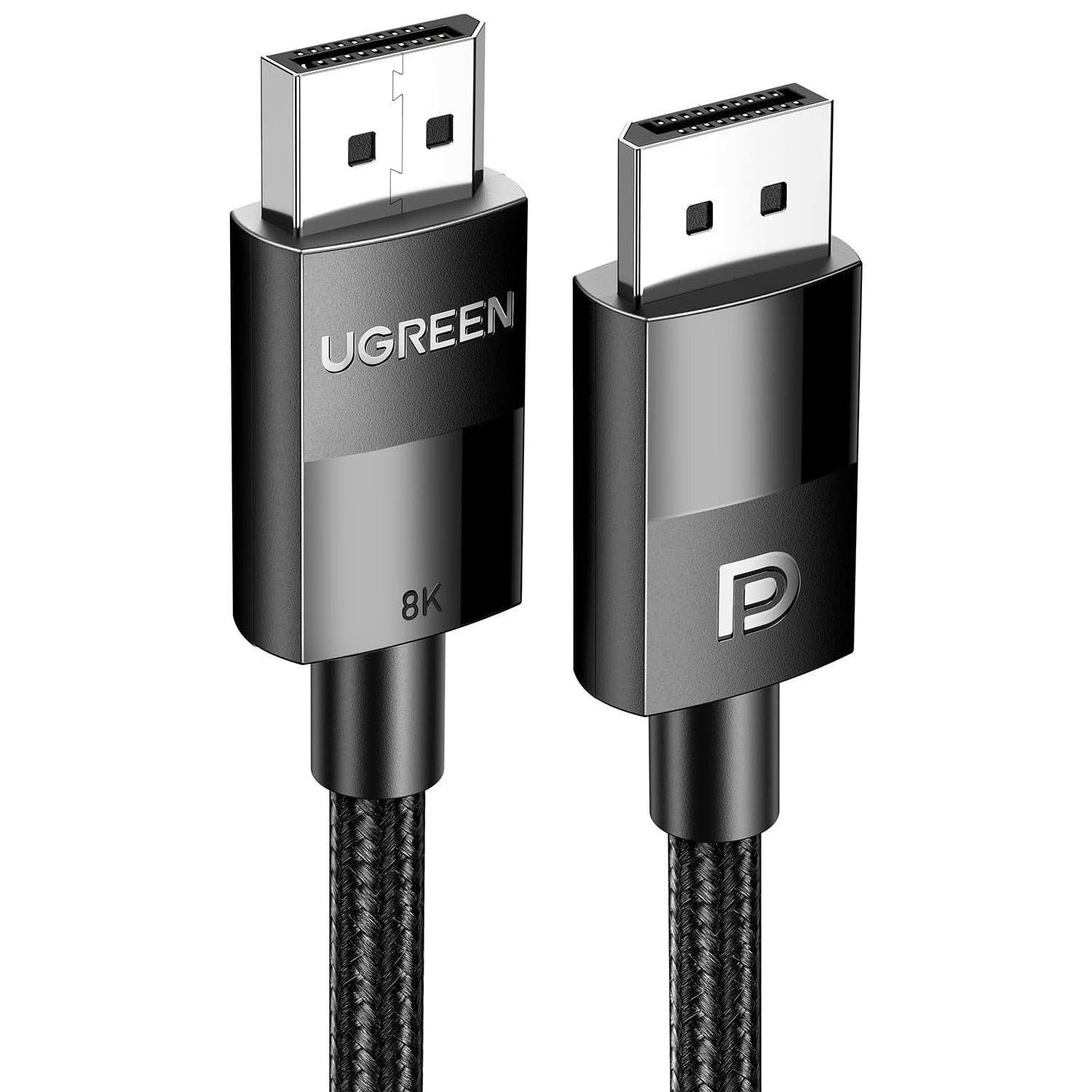Кабель DisplayPort UGREEN DP114 1,5 м 8K Черный (80391)