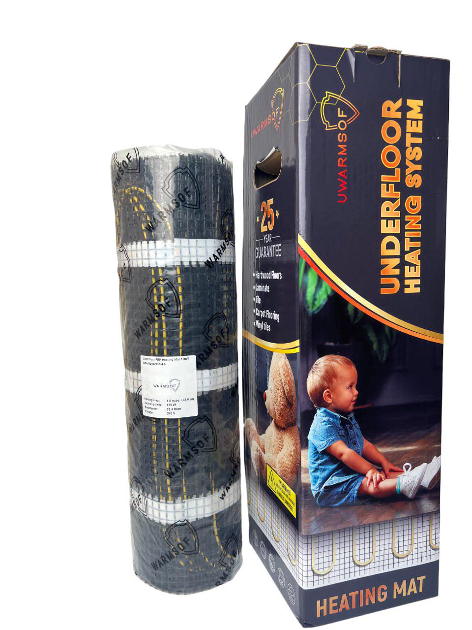 Мат нагрівальний UWarmSof 2 кв. м 300 Вт (14759134)