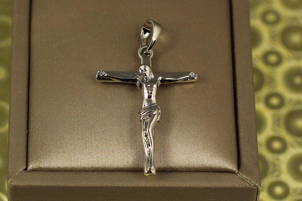 Хрестик Xuping Jewelry з розп'яттям 2,9 см Сріблястий (2083939652)