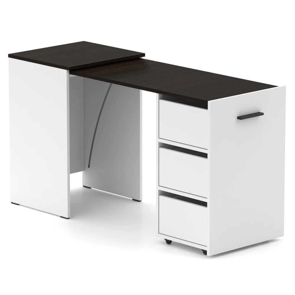 Стіл-тумба трансформер Knap Knap Hobana Ш3 Білий/Венге (S201030120) - фото 1