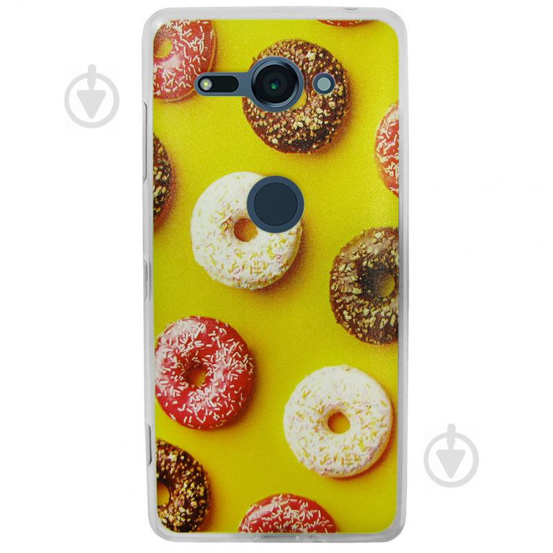 Чехол с рисунком Printed Silicone для Sony Xperia XZ2 Compact Пончики (arbc3261)