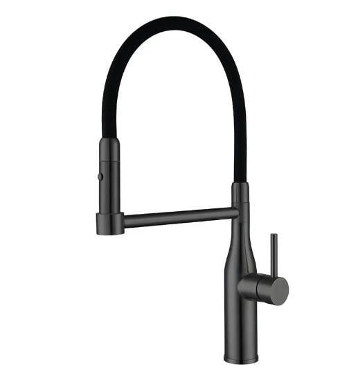 Змішувач для кухні KOER KI-70005-05 із чорним силіконовим виливом (KR5005) Змішувач для кухні KOER KI-70005-05 із чорним силіконовим виливом (KR5005)