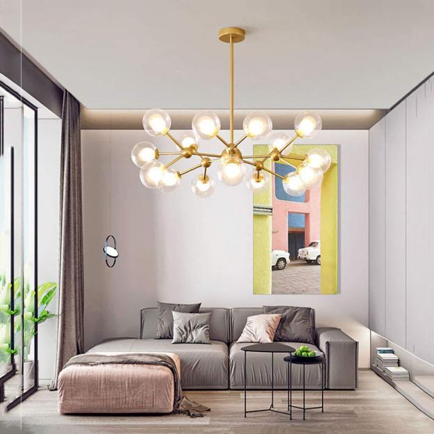 Люстра Passion LED 15Pr D75 Gold/Clea (9317671)