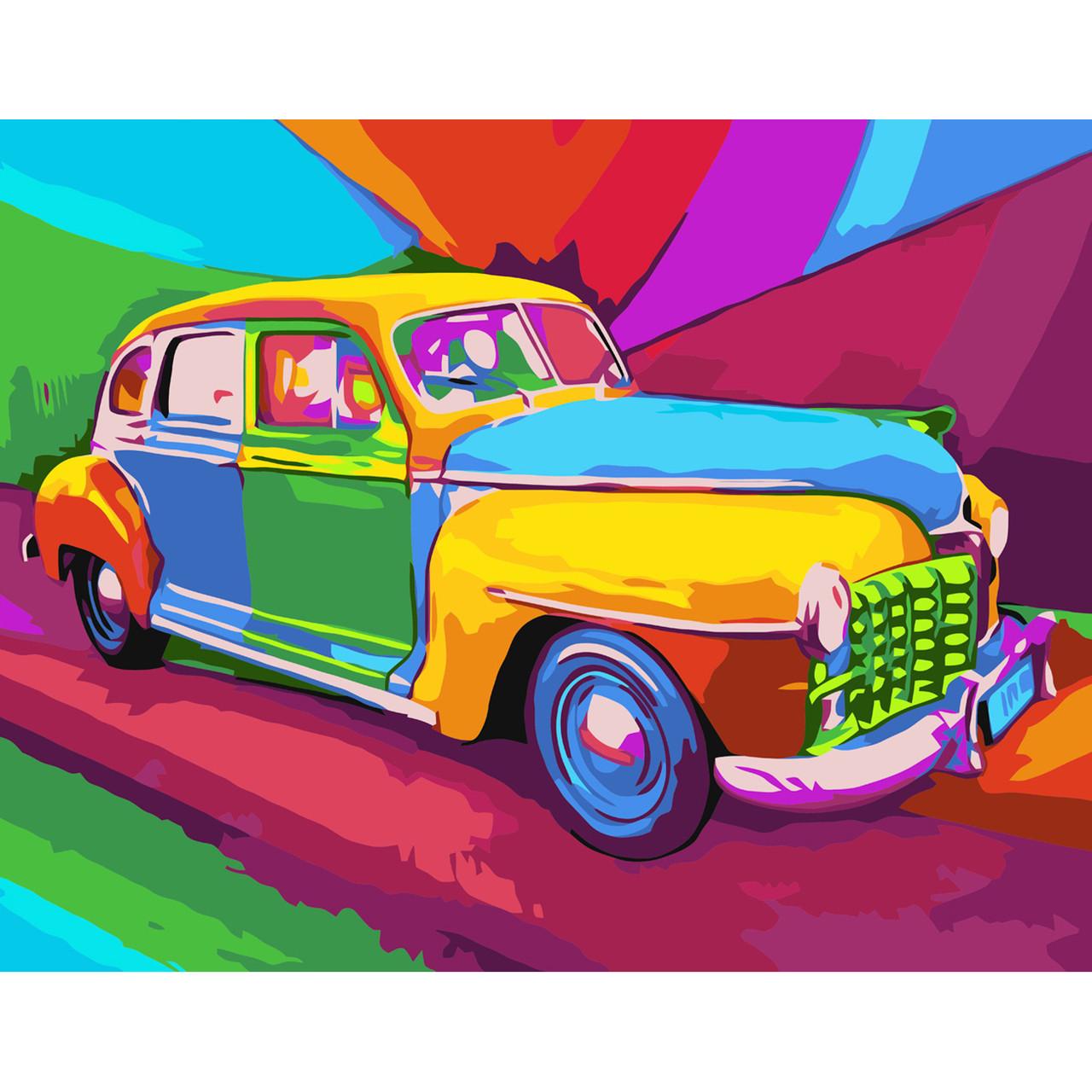 Картина по номерам Strateg Премиум Арт-авто с лаком 40х50 см (VA-3631)