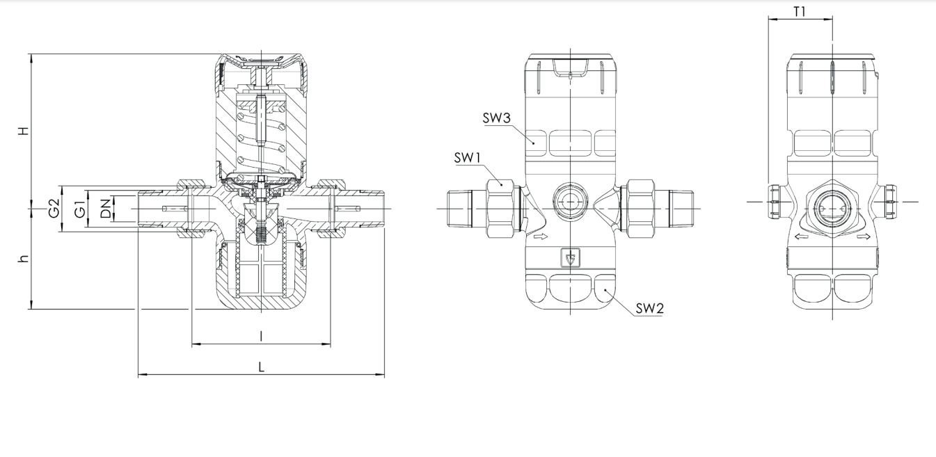 Редуктор давления горячей воды 85С Goetze ДУ15 1/2" серия 9000 (9060mFO-SP-15-PN25) - фото 2 Редуктор давления горячей воды 85С Goetze ДУ15 1/2" серия 9000 (9060mFO-SP-15-PN25) - фото 2