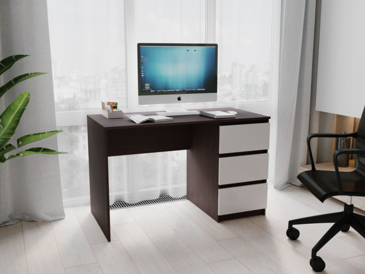 Компьютерный стол СЛТ-3 Венге магия/Белый (14967092)