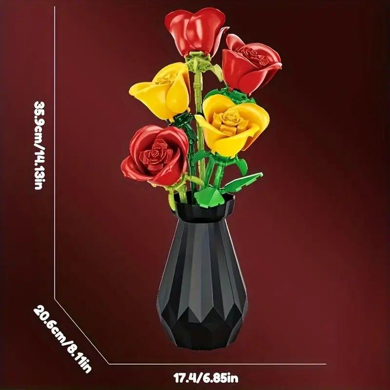 Конструктор Elegant троянди з вазоном 35,9 см на 249 деталей (622) - фото 7 Конструктор Elegant троянди з вазоном 35,9 см на 249 деталей (622) - фото 7