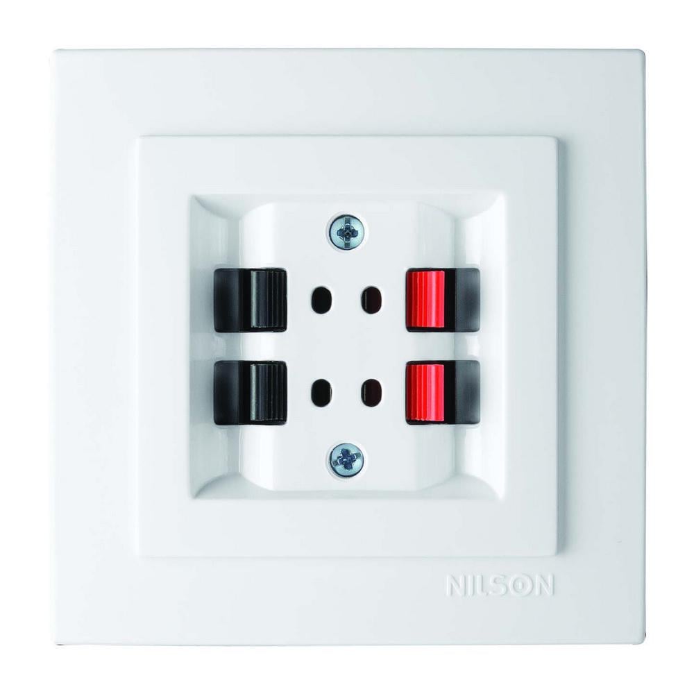 Розетка Nilson Touran аудіо стерео Білий (24111050)