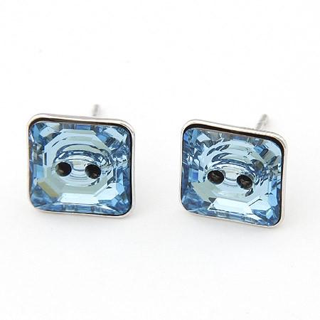 Серьги с кристаллами Сваровски Showfay 072402 Голубой