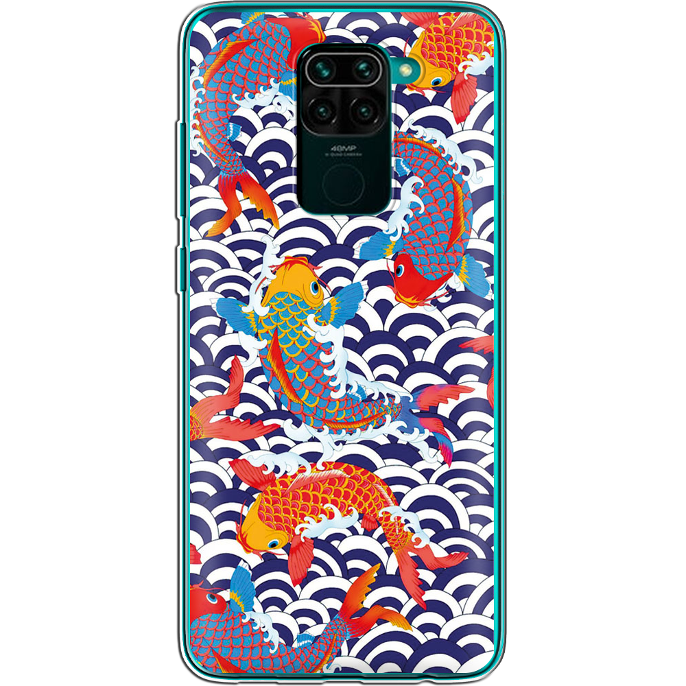 Чехол с рисунком Boxface Xiaomi Redmi Note 9 Koi Fish Прозрачный силикон (39801-up2477-39801)