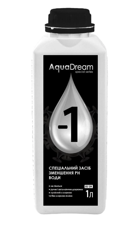 Средство Aqua Dream BioGreen для снижения уровня pH 1 л (18727798)