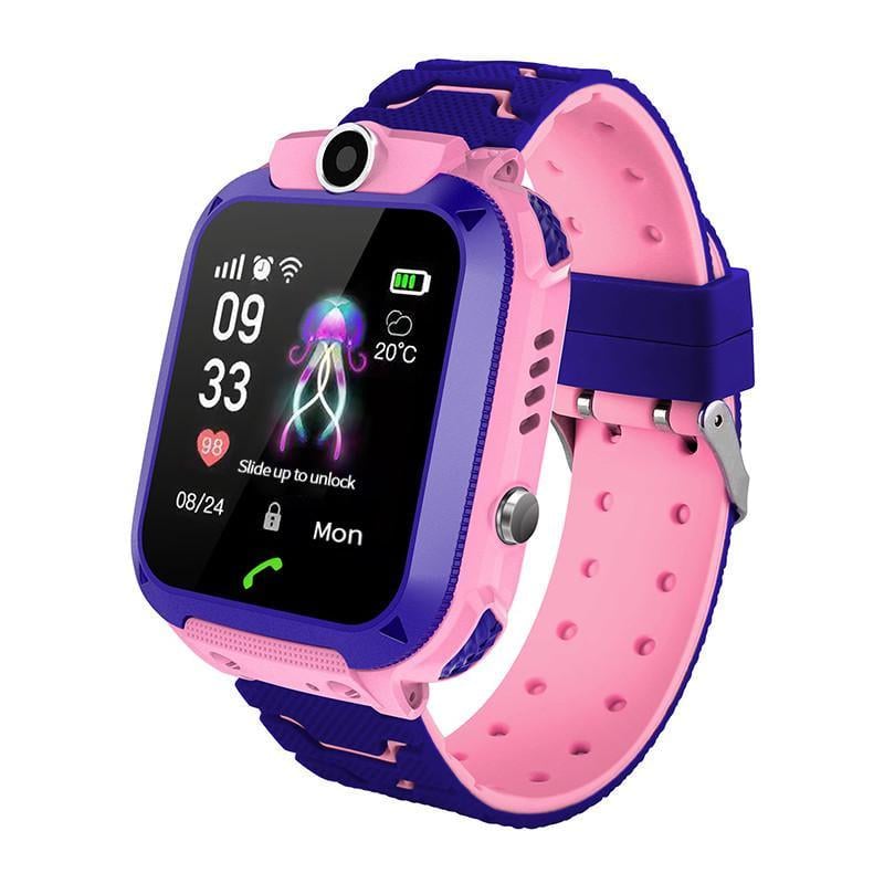 Детские смарт-часы SUNROZ Q12 1,44 GPS SOS Розовый (SUN3311)
