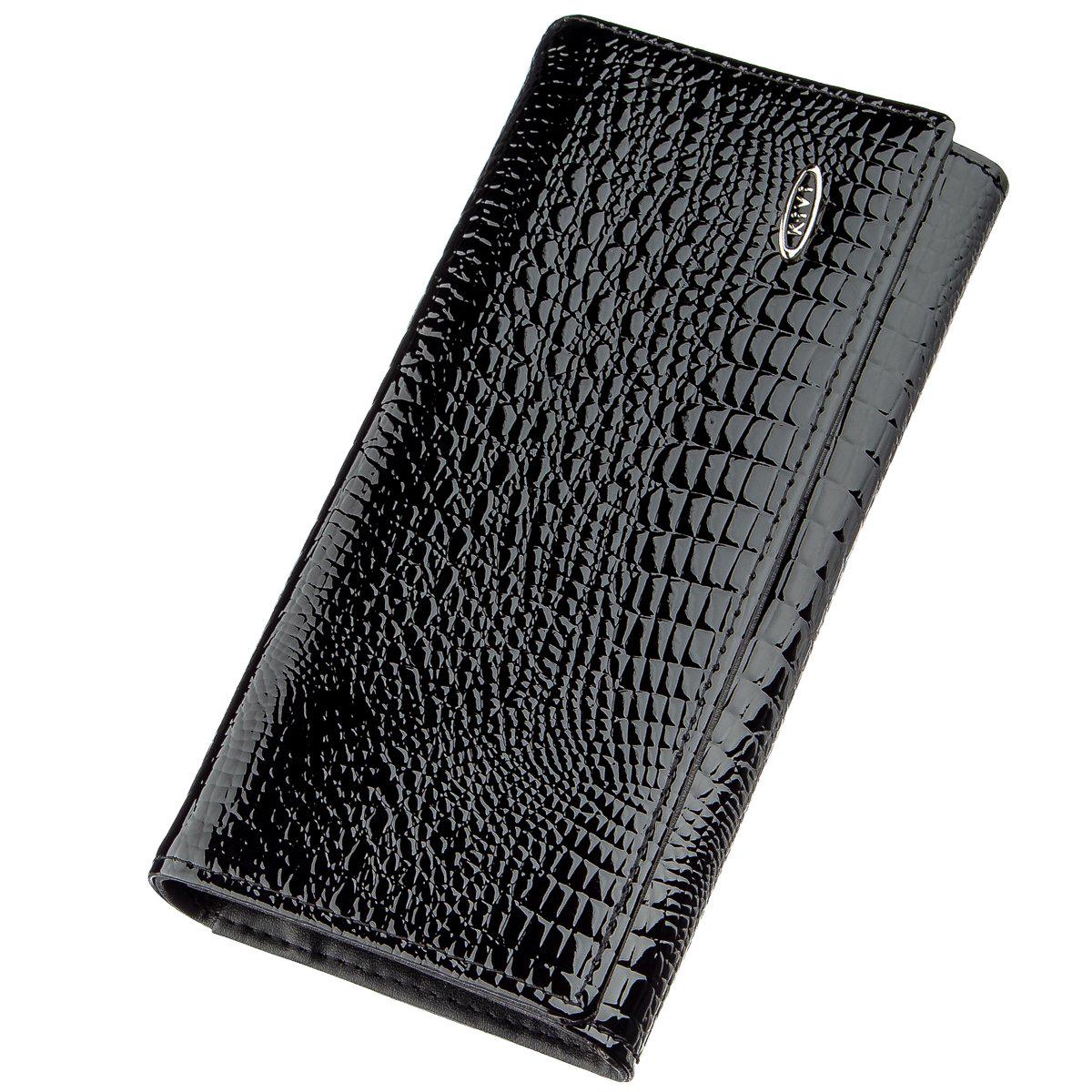 Кошелек женский Kivi-wallet 19012 кожа Черный