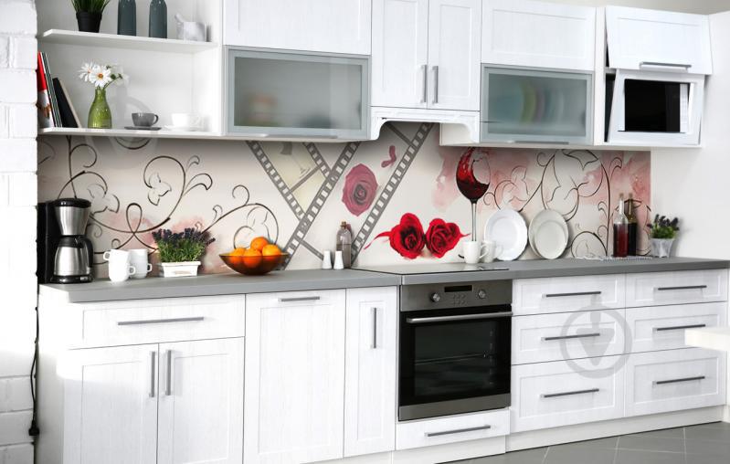 Скинали на кухню Zatarga «Кино про вино» 600х2500 мм виниловая 3Д наклейка кухонный фартук самоклеящаяся