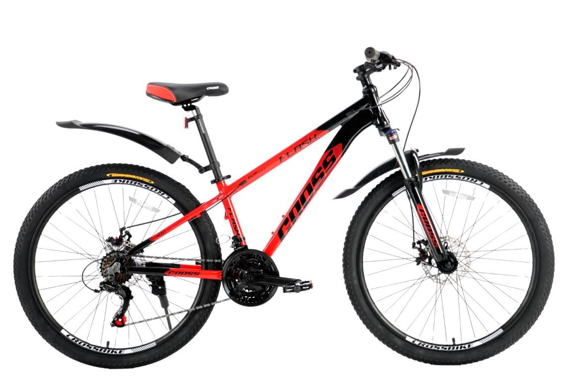 Велосипед Cross Flash 2024 26" Рама 13" Red/Black