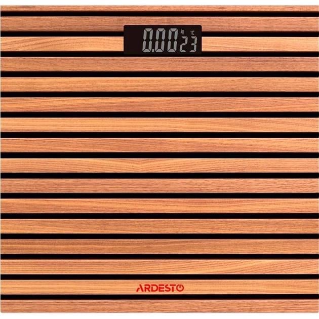Весы напольные ARDESTO SCB-965-Plank стеклянные до 150 кг. Коричневый/Черный (2663176489)