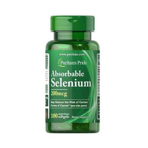 Комплекс Puritan's Pride Absorbable Selenium 200 mcg 100 Softgels