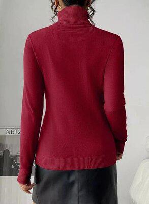 Гольф жіночий Moni&co L/XL Бордовий - фото 6 Гольф жіночий Moni&co L/XL Бордовий - фото 6