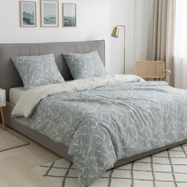 Комплект постільної білизни Viluta 25408 з простирадлом на резинці двоспальний (1647)