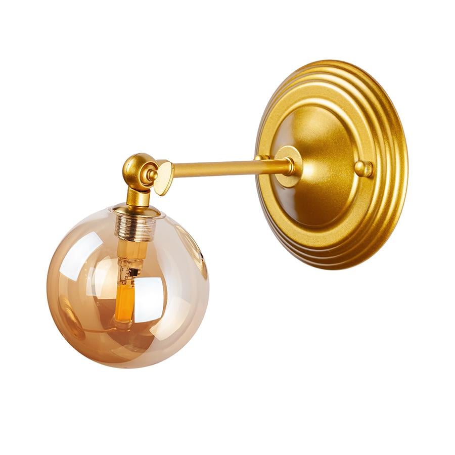 Светильник настенный молекула Levistella 761W140F2-1 GD/BR золотой плафон Коричневый