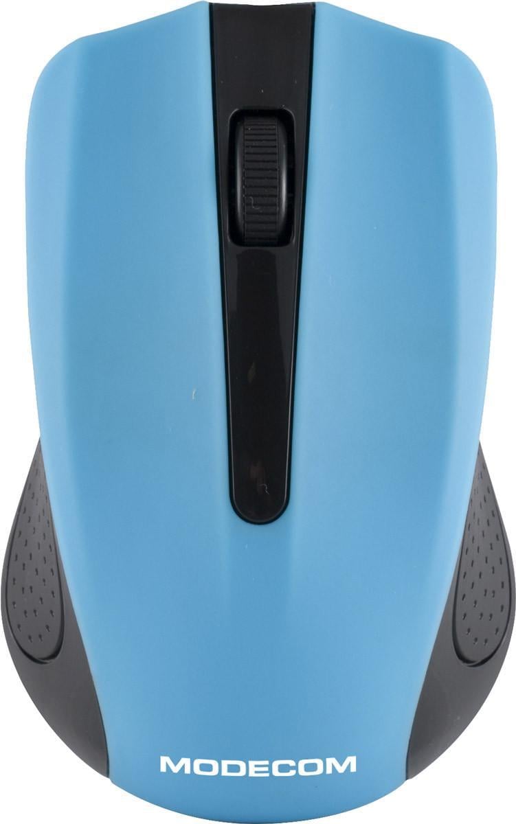 Комп'ютерна мишка бездротова Modecom MC-WM9 2 кнопки 1200 dpi Чорно-синій (36260999)