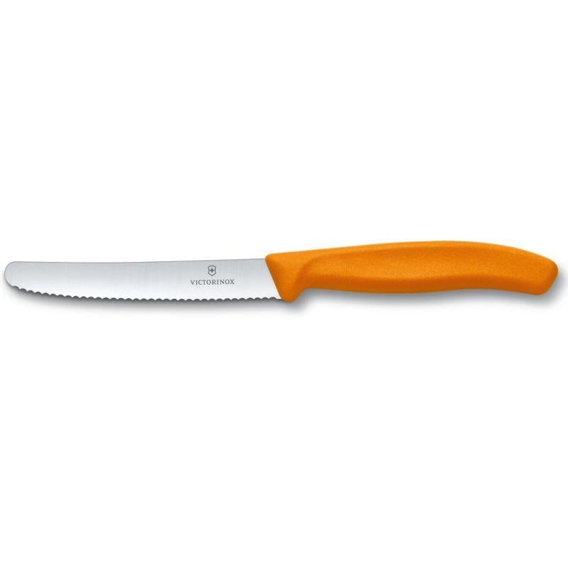 Ніж з ребристим лезом Victorinox 11 см Orange (01121) - фото 1