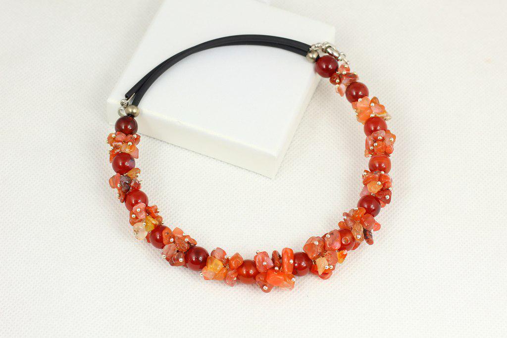 Чокер з сердоліком 46 см (28725503) - фото 2