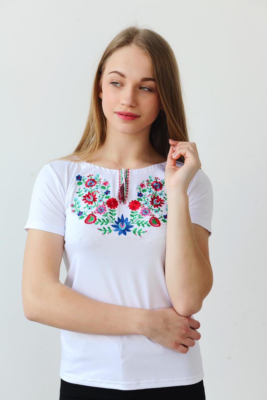 Футболка женская вышитая (А-25)