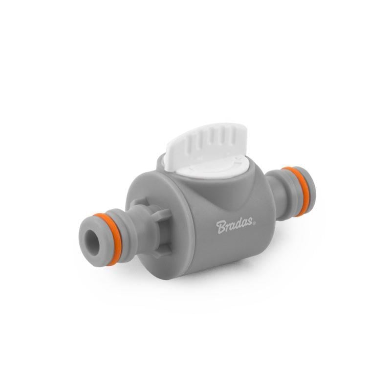 Ниппель с краном Bradas WL-2235 White Line для соединения 2 быстроразъемных коннекторов (46934)