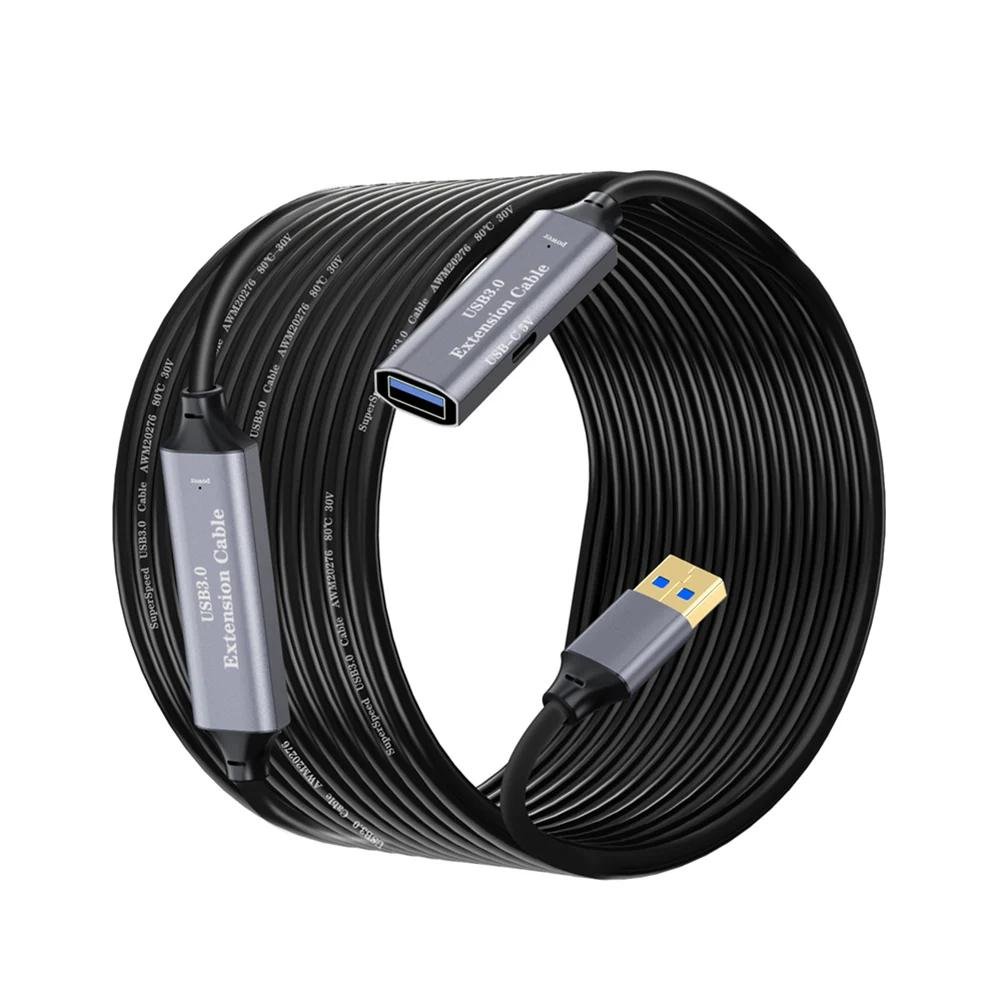 Кабель с активным усилением USB AM/AF Extension cable with Chip 2 с портом Type-C 10 м (14197556) - фото 1