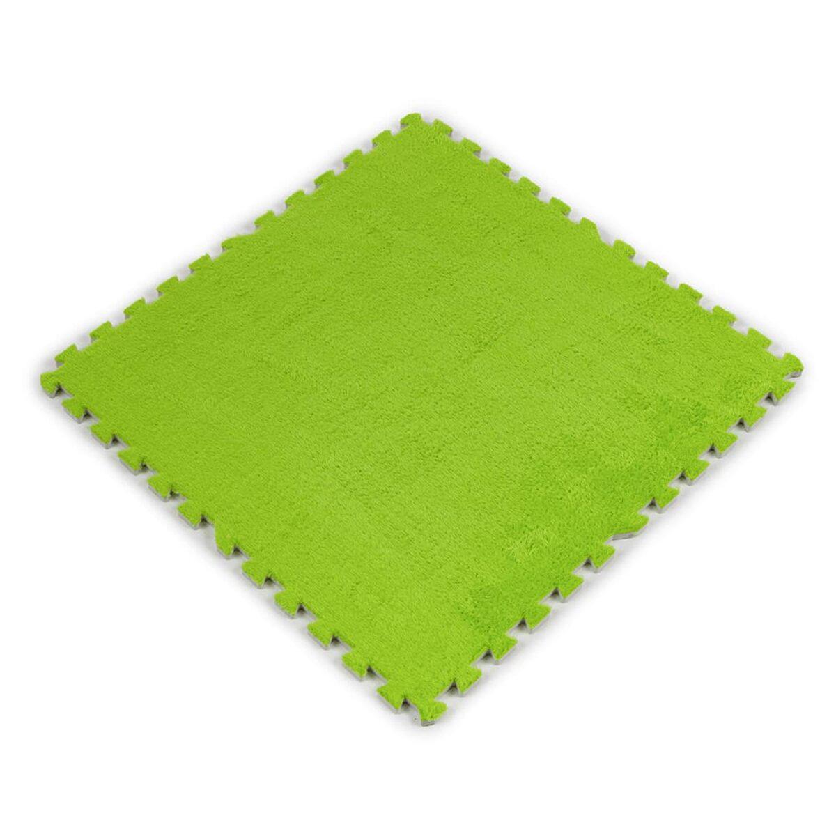 Пол-пазл для пола плюшевый 60х60х1 см Салатовый (SW-00002095)