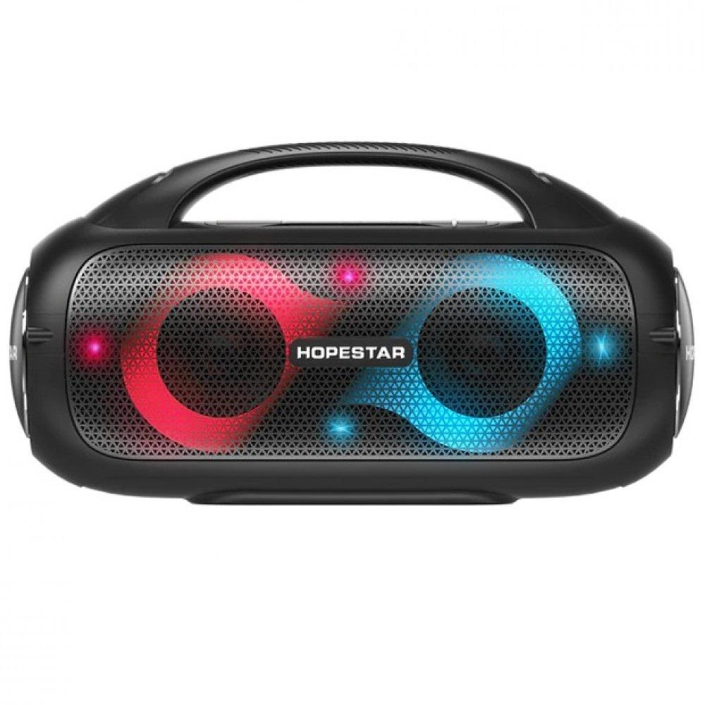 Портативная колонка акустическая стерео HOPESTAR A50 Party 80W/Bluetooth/TWS/MP3/AUX/Mic Черный