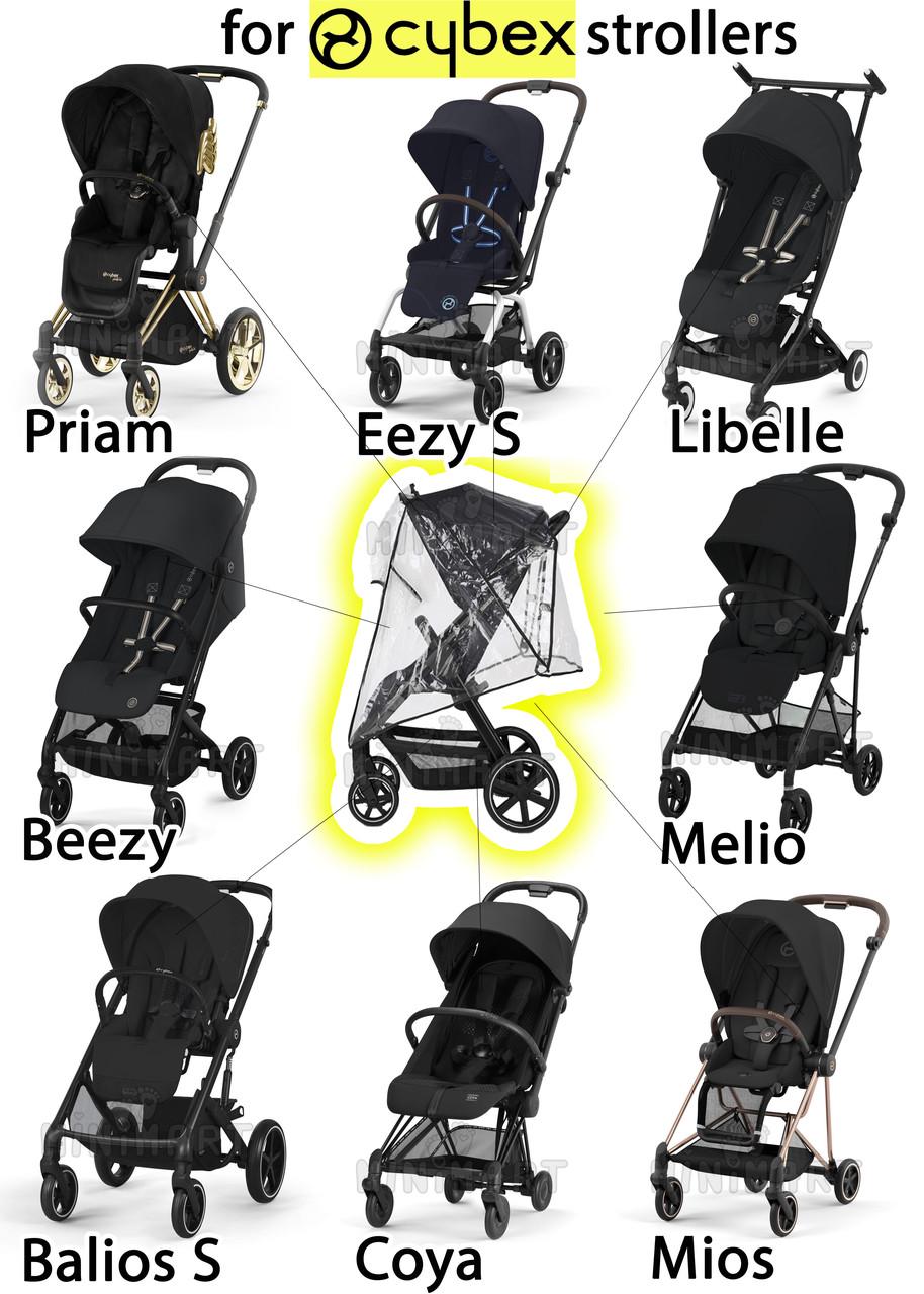 Дождевик для коляски Cybex универсальный с окном (3967ПРЗВ) - фото 2 Дождевик для коляски Cybex универсальный с окном (3967ПРЗВ) - фото 2