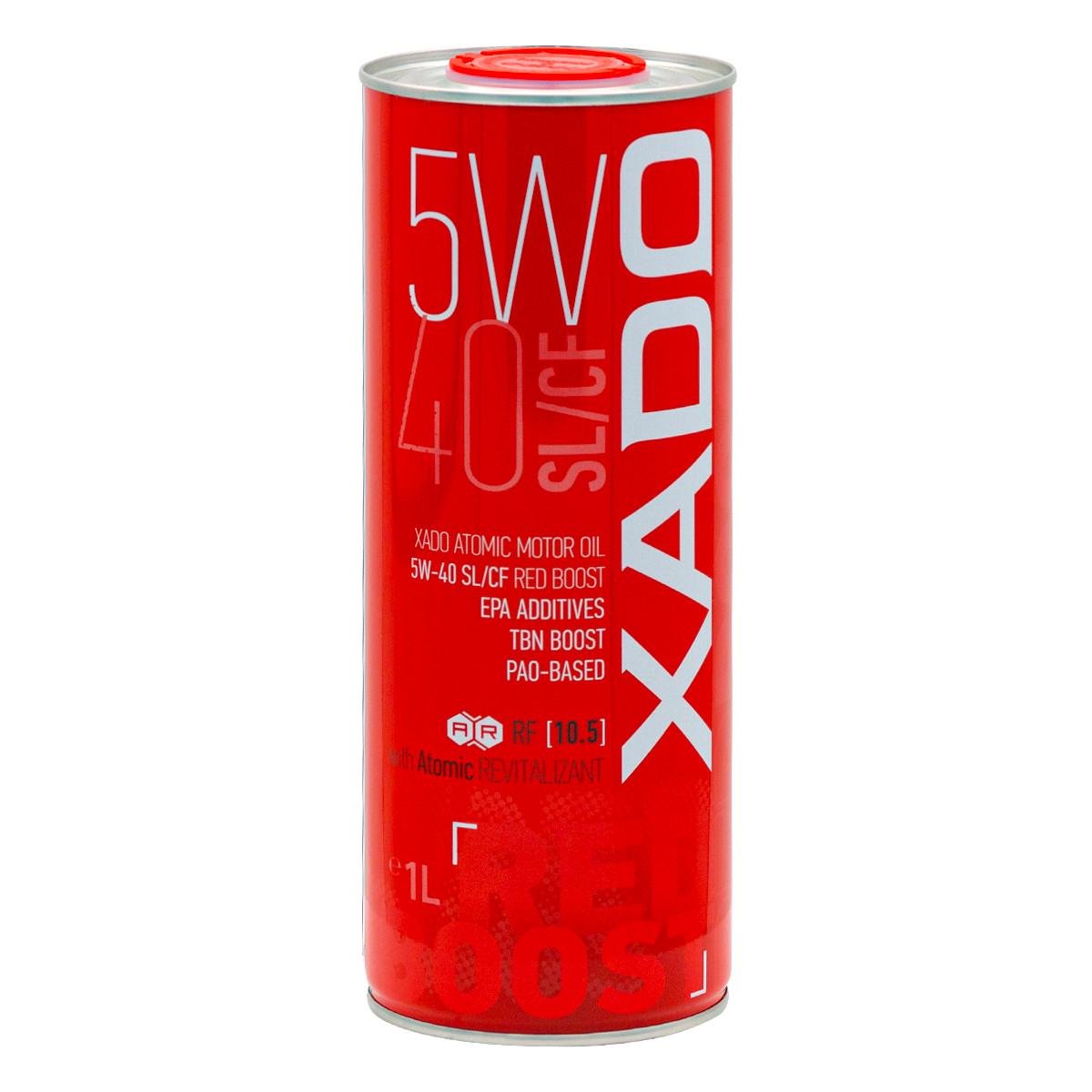 Моторна олива XADO Atomic Oil 5W-40 SL/CF Red boost синтетична 1 л