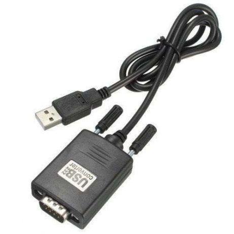 Кабель-переходник Y-105 USB to RS232 DB9 PL2303+MAX3243C Black (287972)