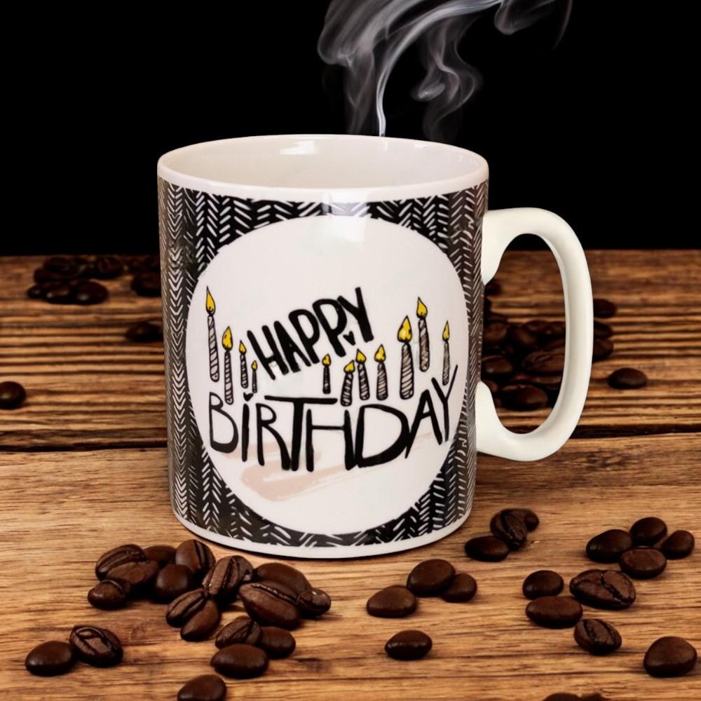 Большая керамическая кружка "Happy Birthday" 1 л - фото 4