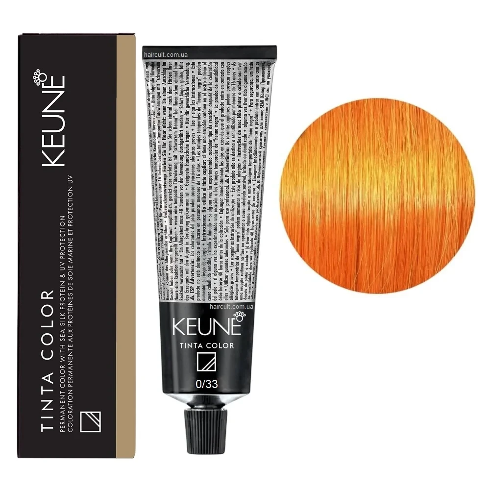 Фарба для волосся стійка Keune Tinta Color 0.33 Gold 60 мл