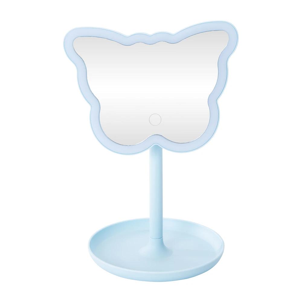 Зеркало для макияжа бабочка Фиолетовая (33337555)