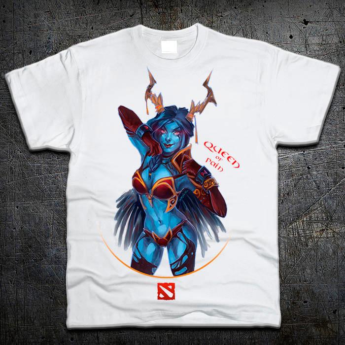 Футболка Fruit of the Loom "Queen of Pain" Dota 2 140 см Белый (1193476)