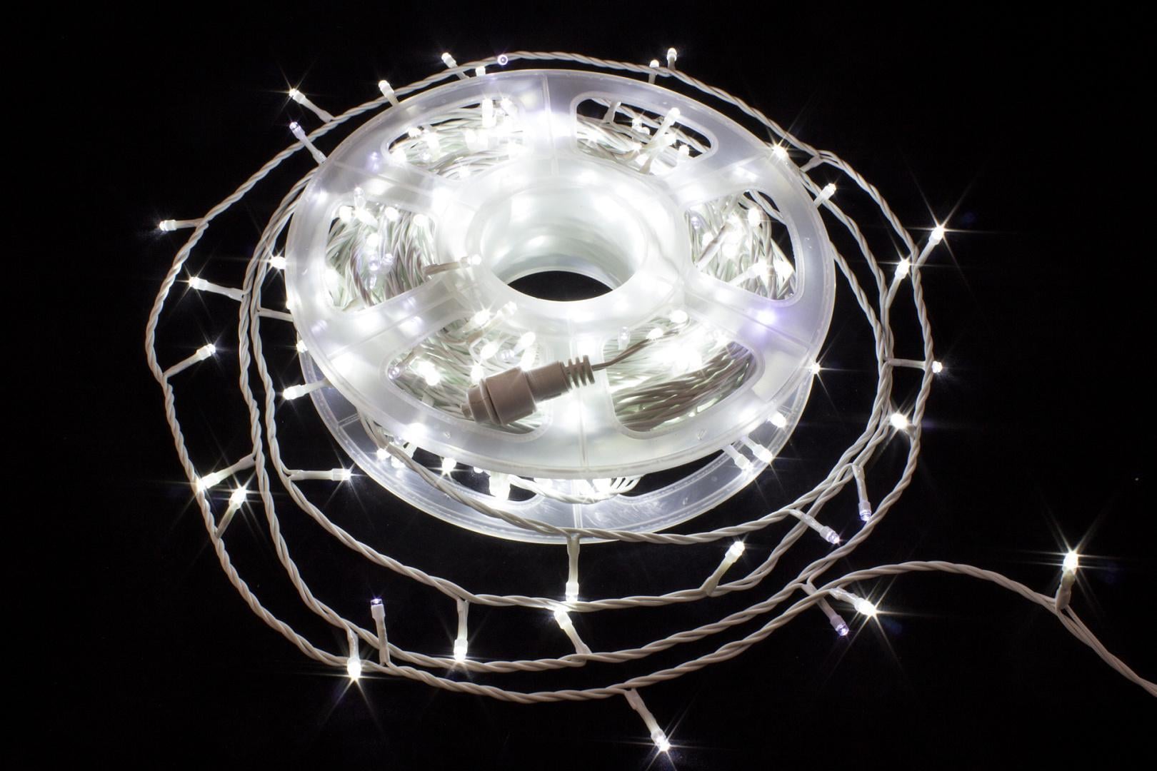 Гирлянда уличная нить с мерцанием Laplandia ПВХ белый провод 50 м 500 LED Белый