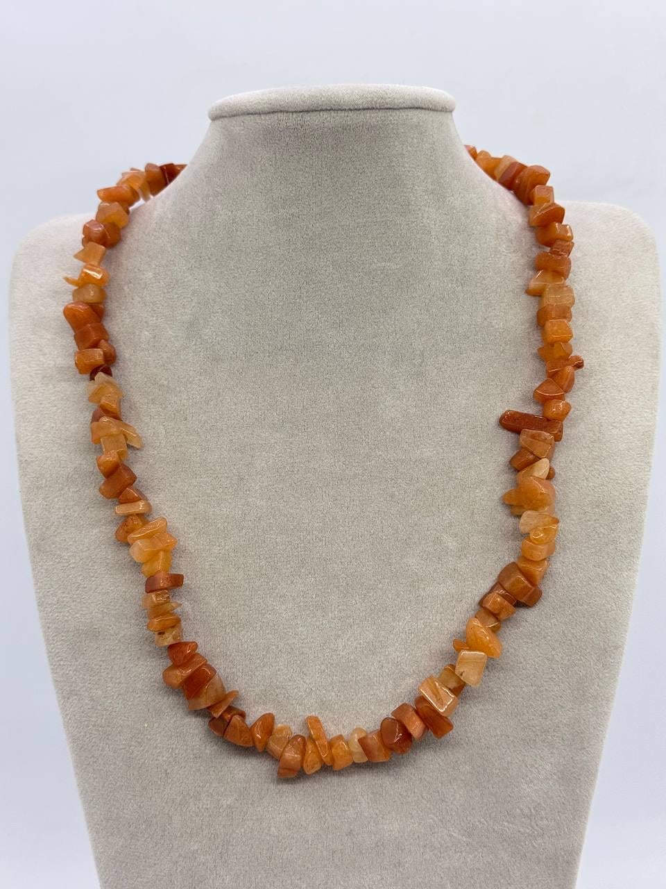 Бусы сердолик 44 см Коричневый (12153)