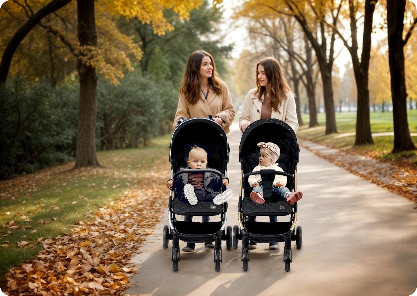 Коляска прогулянкова Paseo Nukido з дощовиком та чохлом Чорний (716000) - фото 12