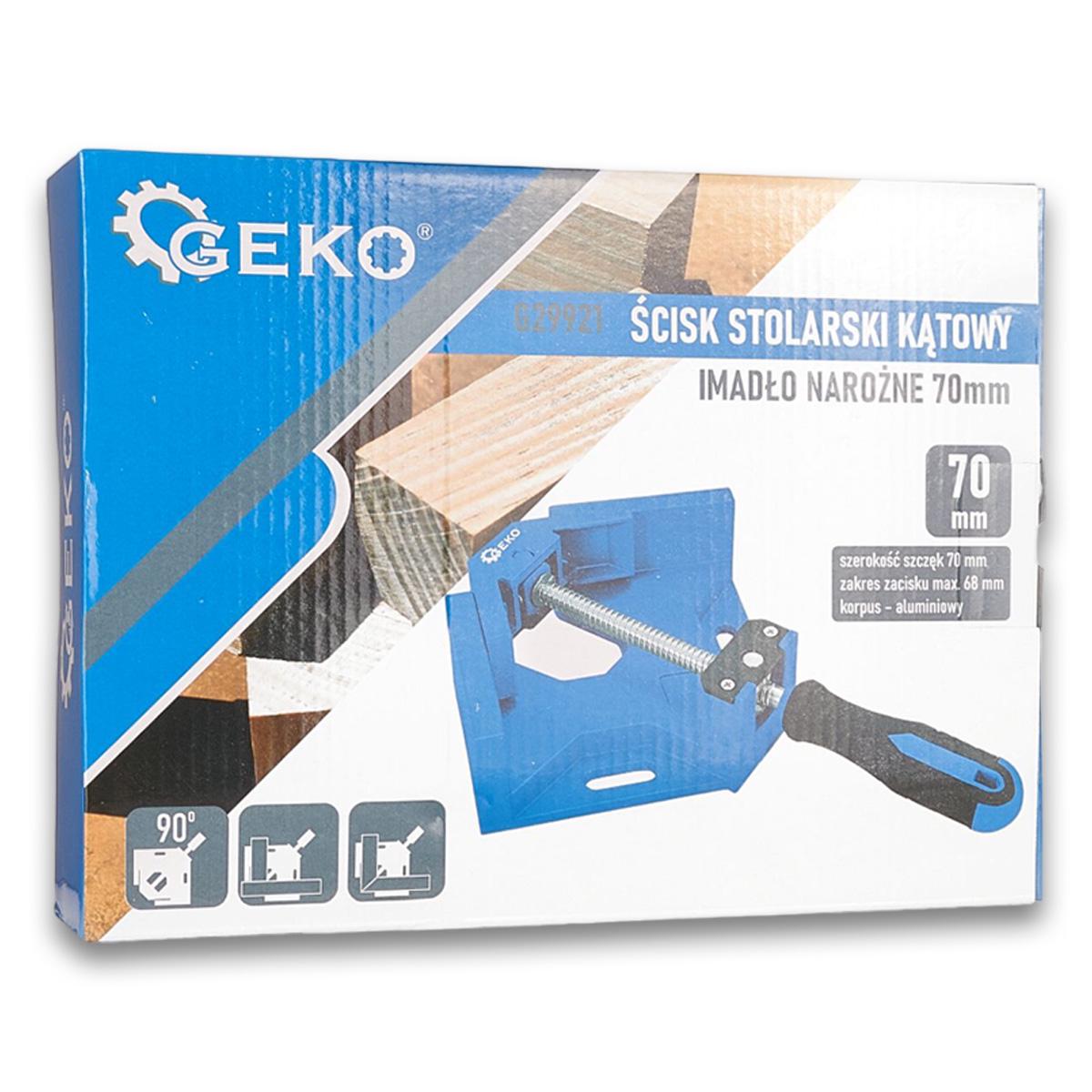 Струбцина кутова Geko G29921 70 мм 150х70 мм Блакитний - фото 5 Струбцина кутова Geko G29921 70 мм 150х70 мм Блакитний - фото 5